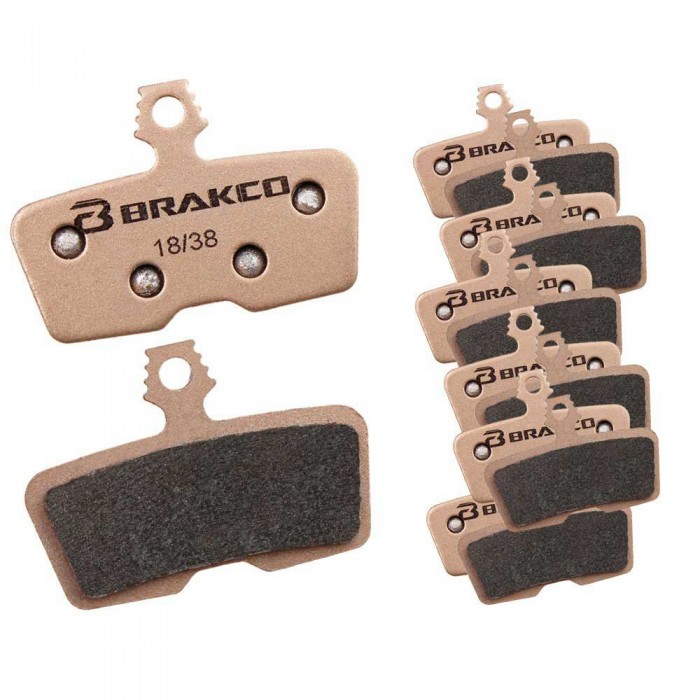 [해외]BRAKCO 소결 디스크 브레이크 패드 Avid 코드 2011+/스램 코드 R 코드 RE-C 25 한 쌍 1140702043 Copper