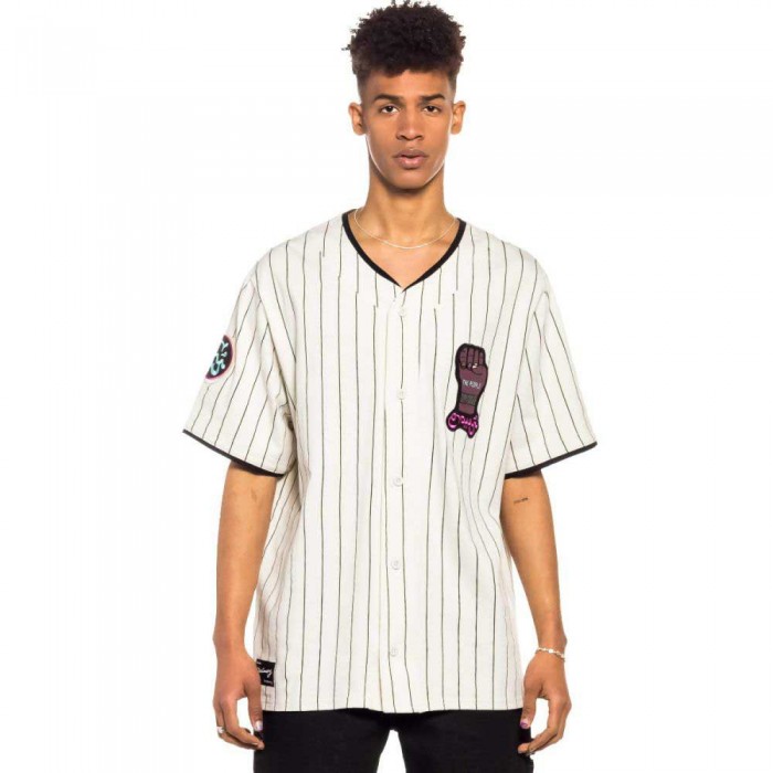 [해외]GRIMEY Day Dreamer Stripes Baseball 반팔 V넥 티셔츠 140827734 White