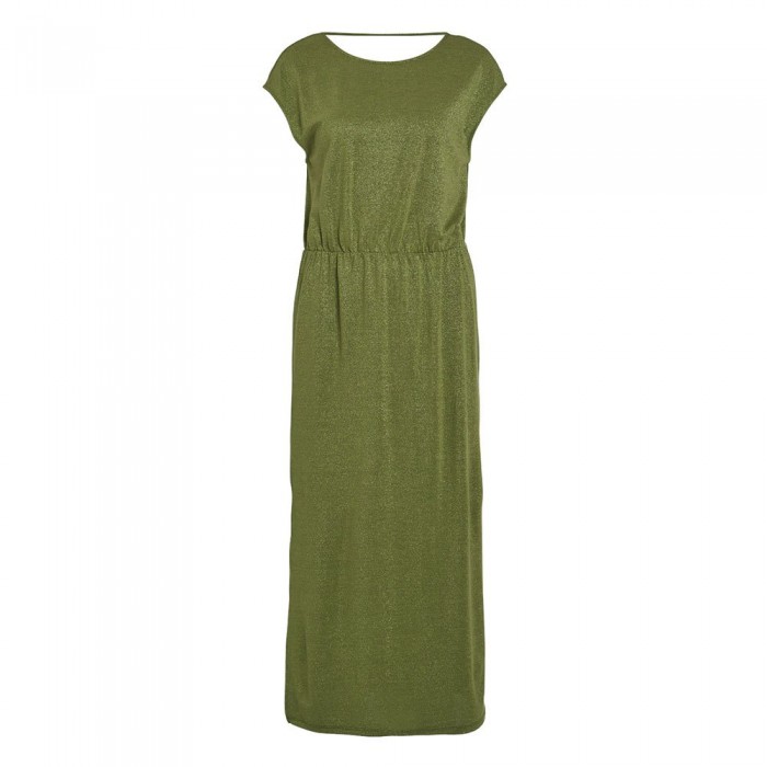 [해외]VILA 반소매 긴 드레스 Luxi Glitter 140961214 Calliste Green