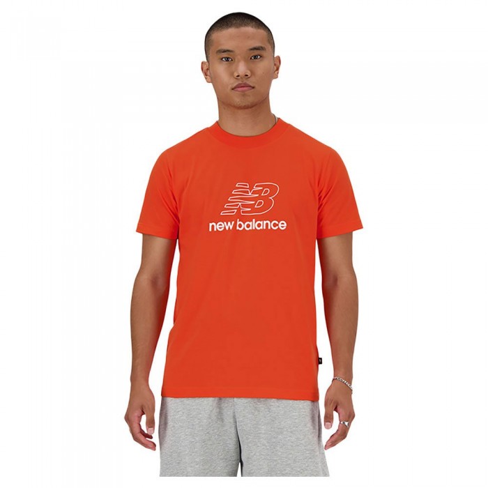 [해외]뉴발란스 반소매 티셔츠 Graphic V Flying Brand 140624356 Team Orange