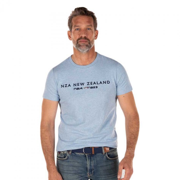 [해외]NZA NEW ZEALAND 반소매 티셔츠 Wharehine 140916479 Pale Blue