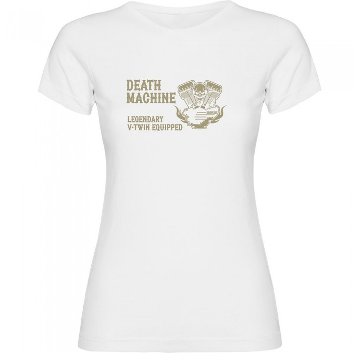 [해외]KRUSKIS 반소매 티셔츠 Death Machine 9140965848 White