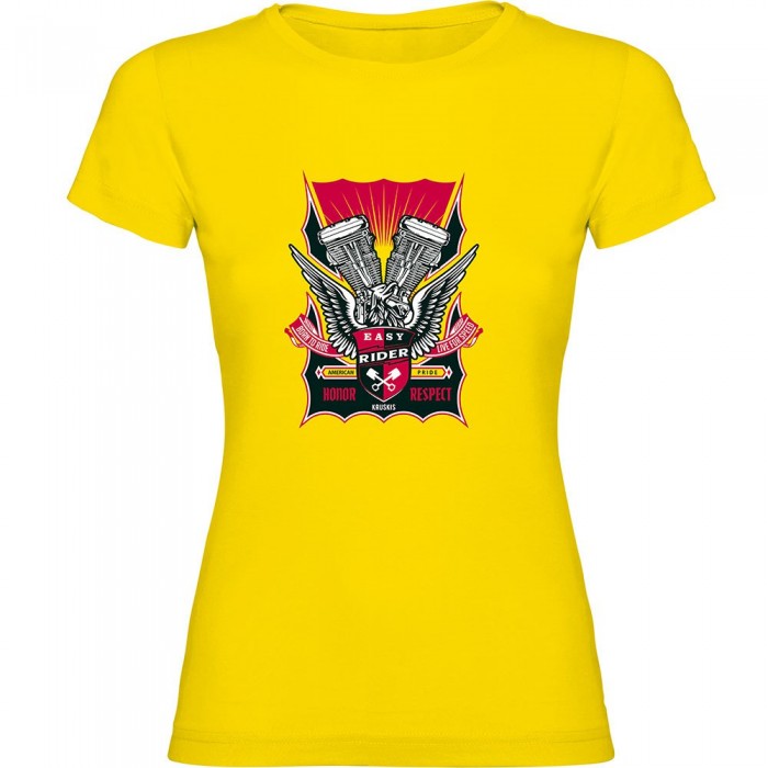 [해외]KRUSKIS 반소매 티셔츠 Easy Rider 9140965908 Yellow