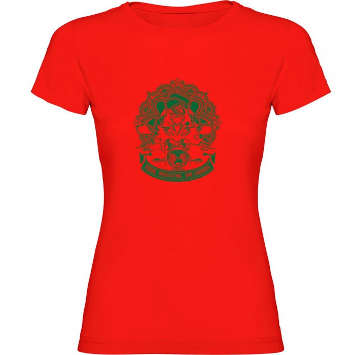 [해외]KRUSKIS 반소매 티셔츠 Meditating 9140966017 Red