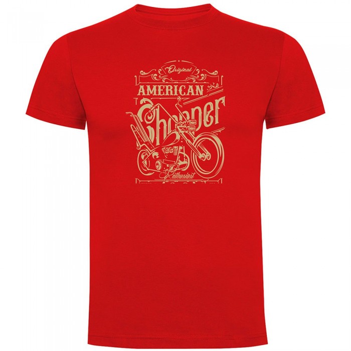 [해외]KRUSKIS 반소매 티셔츠 American Chopper 9140965414 Red