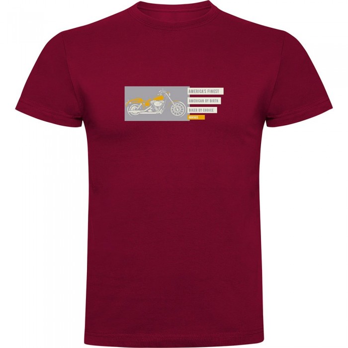 [해외]KRUSKIS 반소매 티셔츠 Americas Finest 9140965489 Dark Red