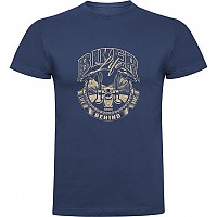 [해외]KRUSKIS 반소매 티셔츠 Biker Life 9140965577 Denim Blue