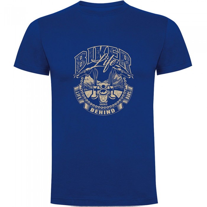 [해외]KRUSKIS 반소매 티셔츠 Biker Life 9140965585 Royal Blue