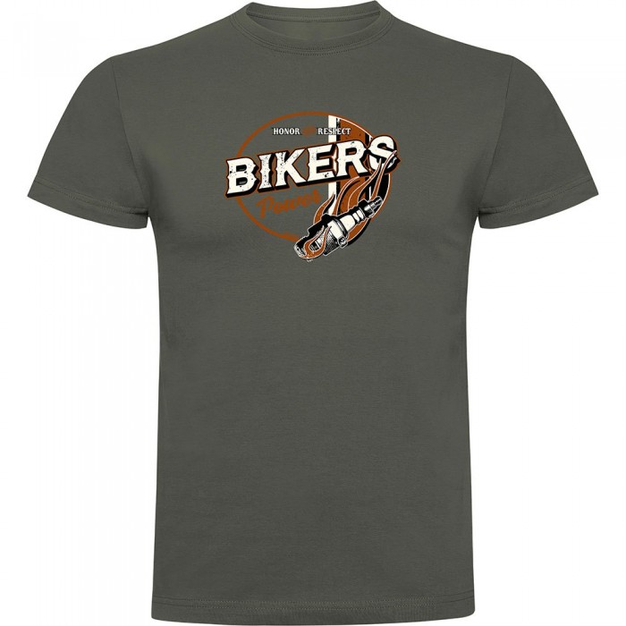 [해외]KRUSKIS 반소매 티셔츠 Bikers 파워 9140965632 Dark Army Green