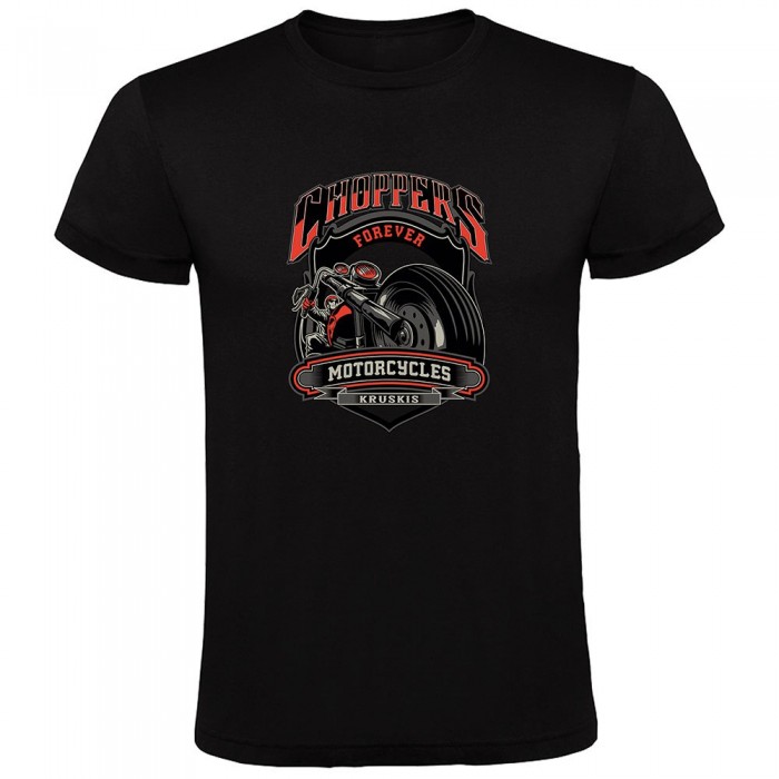 [해외]KRUSKIS 반소매 티셔츠 Choppers Motorcycles 9140965689 Black