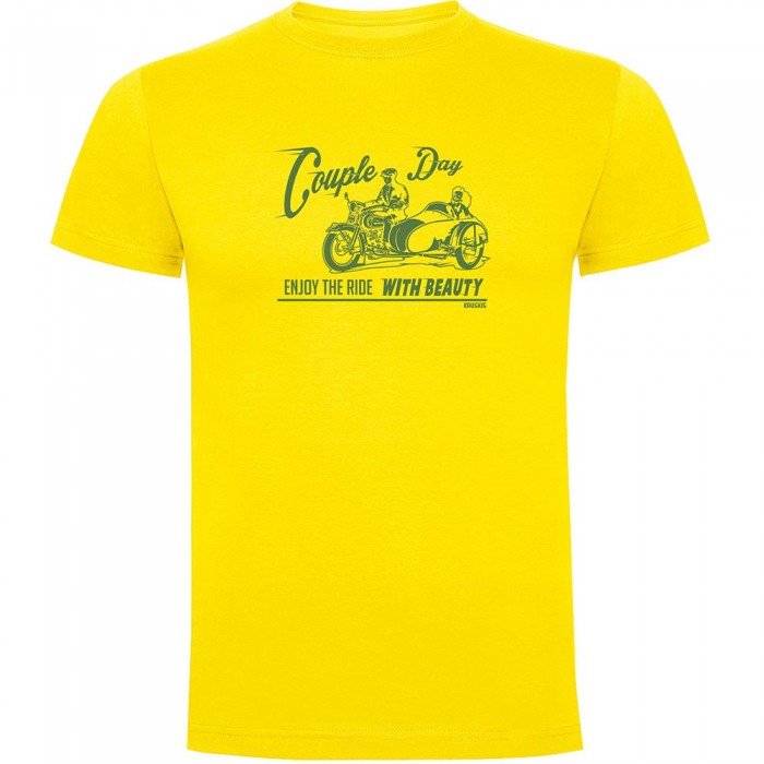 [해외]KRUSKIS 반소매 티셔츠 Couple Day 9140965791 Yellow