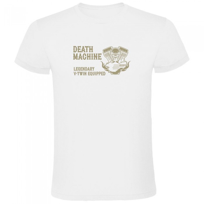 [해외]KRUSKIS 반소매 티셔츠 Death Machine 9140965847 White