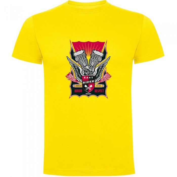 [해외]KRUSKIS 반소매 티셔츠 Easy Rider 9140965907 Yellow