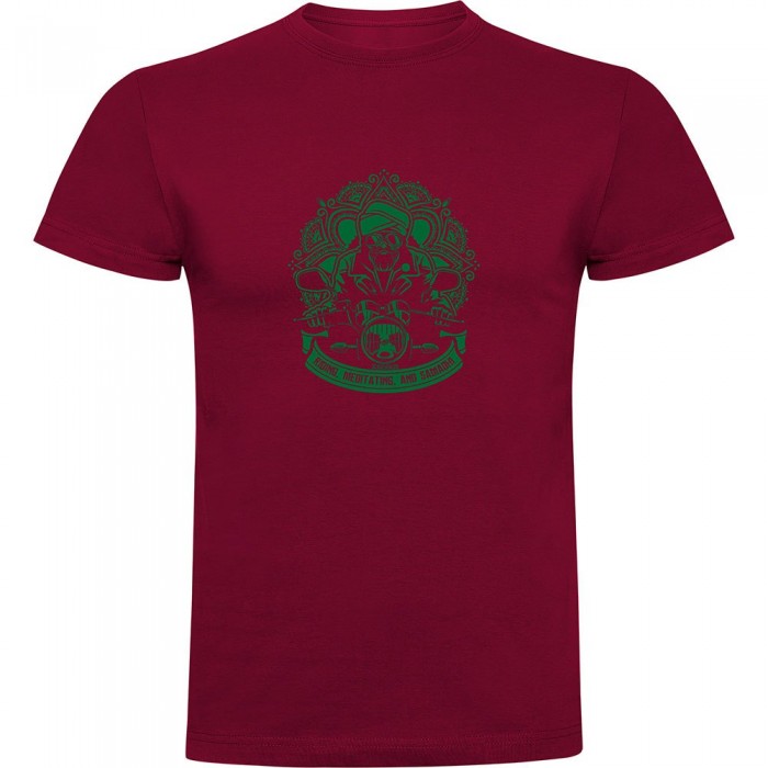 [해외]KRUSKIS 반소매 티셔츠 Meditating 9140966011 Dark Red