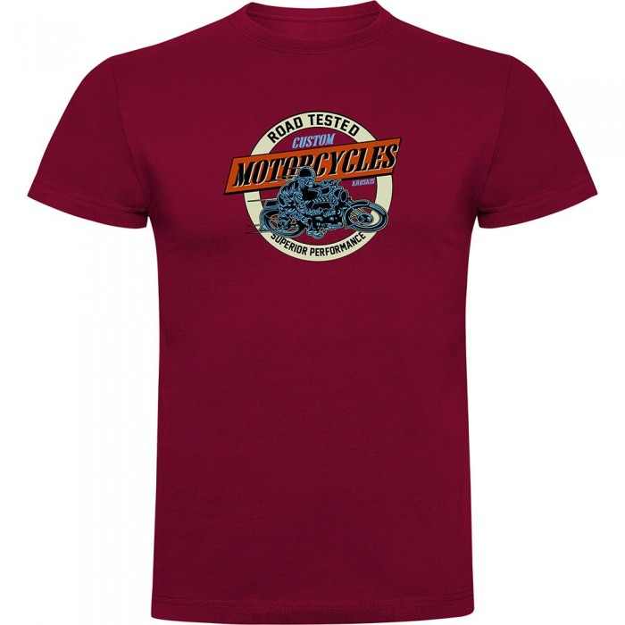 [해외]KRUSKIS 반소매 티셔츠 로드 Motorcycles 9140966098 Dark Red