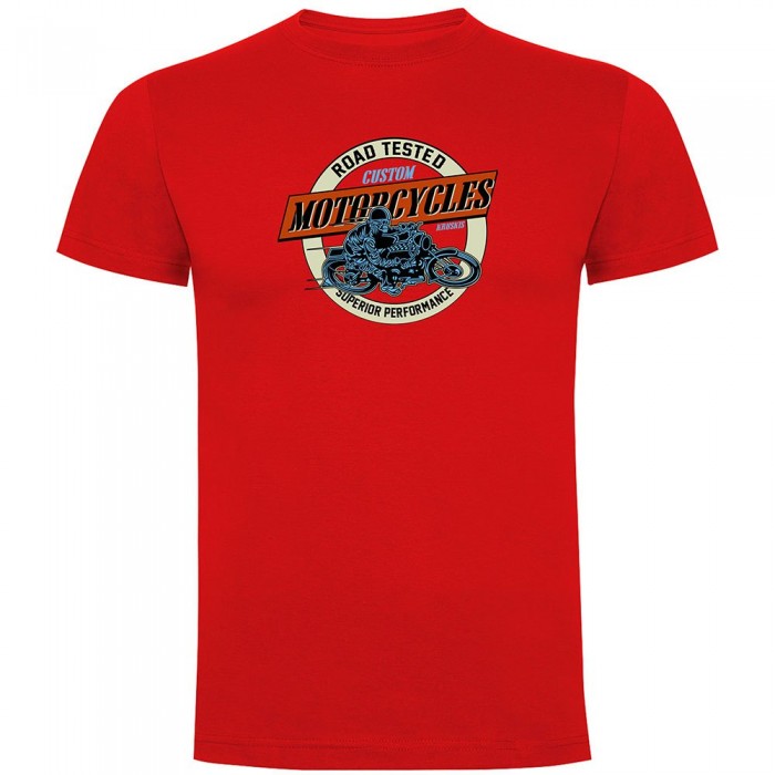 [해외]KRUSKIS 반소매 티셔츠 로드 Motorcycles 9140966104 Red