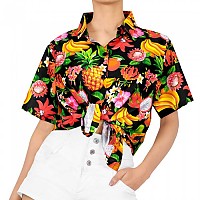 [해외]HAPPY BAY 하와이안 셔츠 Don´t Give A Fig 14140949170 Black Beauty