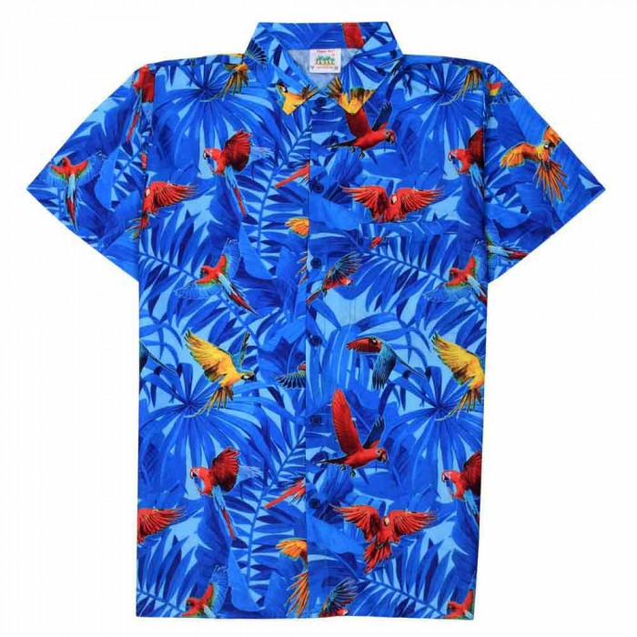 [해외]HAPPY BAY 하와이안 셔츠 Birdie In Blue 14140949161 Splish Splash