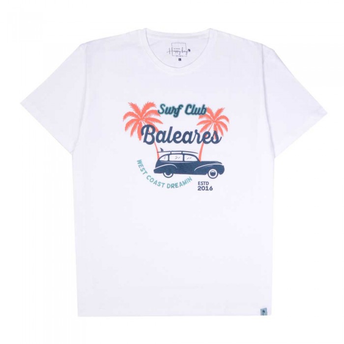 [해외]HAPPY BAY 반소매 티셔츠 Crushin´on Cali 14140949167 Bright White