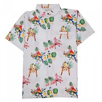 [해외]HAPPY BAY Parrots in a line 반팔 셔츠 14140949200 Snow White