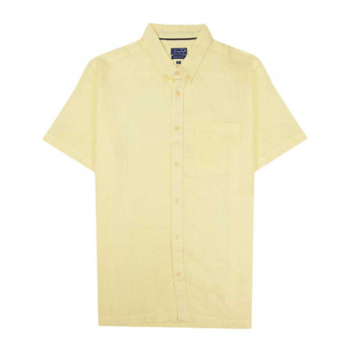 [해외]HAPPY BAY 반소매 셔츠 Pure 라인n Blonde Ambition 14140949214 Pastel Yellow