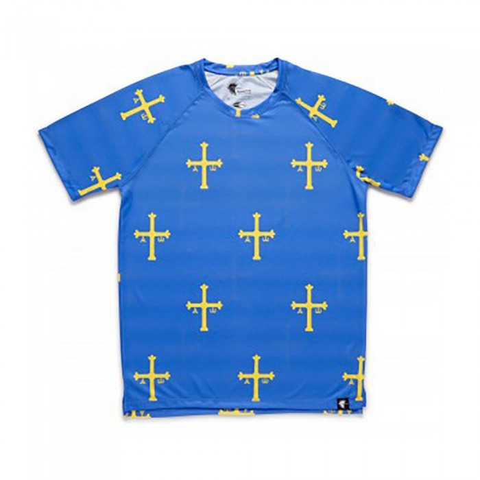 [해외]HOOPOE Patria 반팔 티셔츠 6139806247 Blue / Yellow