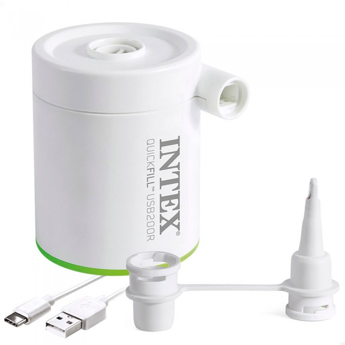 [해외]인텍스 퀵Fill USB200 에어컨 공기 펌프 4140969545 White