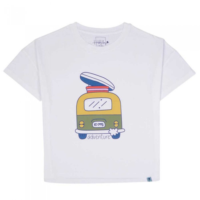 [해외]HAPPY BAY 반소매 티셔츠 Happy Landings 140949182 Bright White