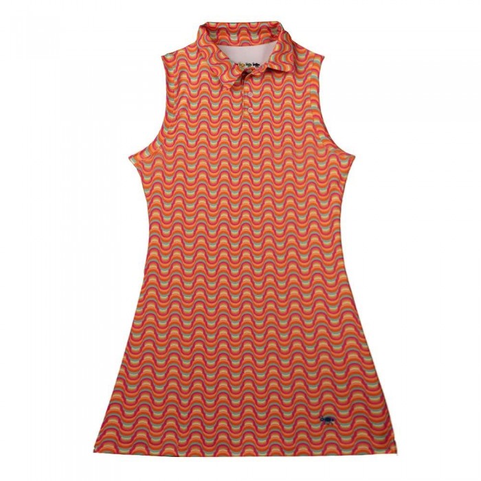 [해외]OXY GOLF 민소매 짧은 드레스 웜 Waves 140964760 Orange / Pink
