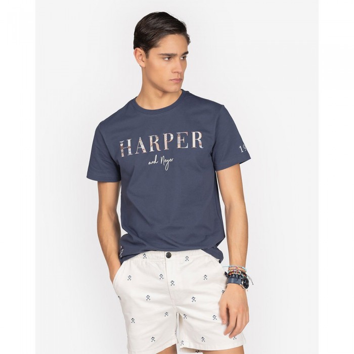 [해외]HARPER & NEYER 반소매 티셔츠 Holly Colours 140986321 Navy Denim