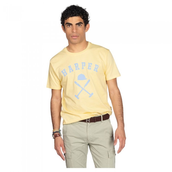 [해외]HARPER & NEYER 반소매 티셔츠 New England 140986424 Light Yellow