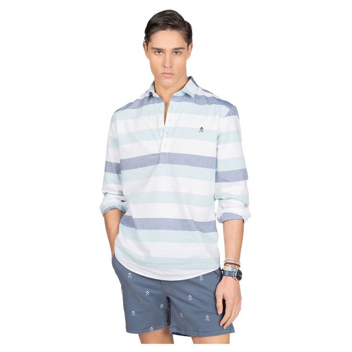 [해외]HARPER & NEYER 긴 소매 셔츠 Santa Monica 140986500 Light Turquoise