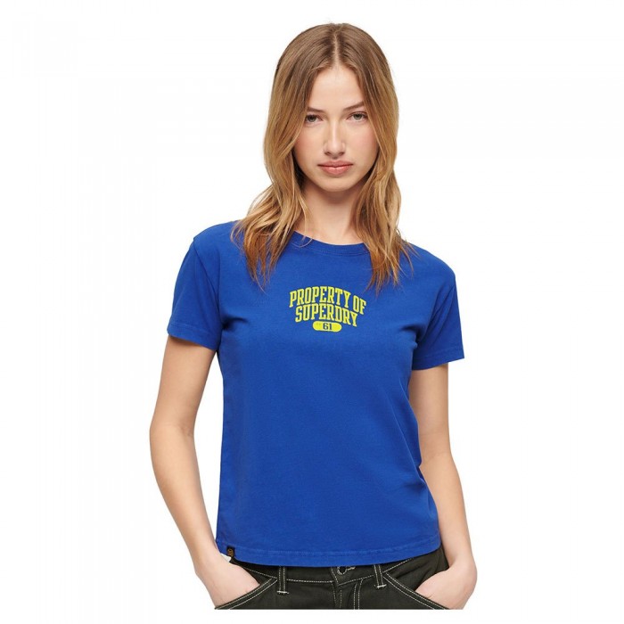 [해외]슈퍼드라이 반소매 티셔츠 Super Athletics Fitted 140964647 Regal Blue