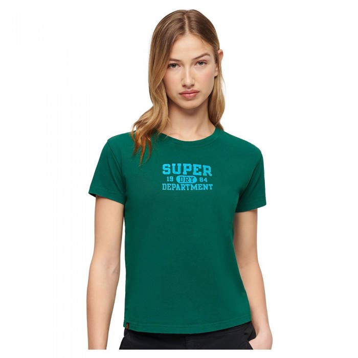 [해외]슈퍼드라이 반소매 티셔츠 Super Athletics Fitted 140964648 Storm Green
