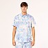 [해외]오클리 APPAREL Deco Palms RC Button Down 반팔 셔츠 1140223058 Tie Dye Clouds Light Blue