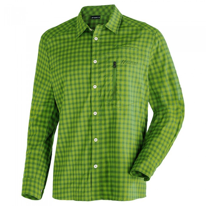 [해외]MAIER SPORTS 긴 소매 셔츠 Mats L/S 4140687650 Green Check