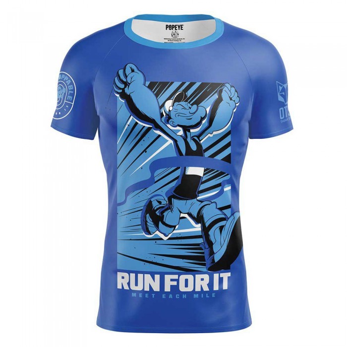 [해외]OTSO 반소매 티셔츠 Popeye Run For It 6140985105 Blue