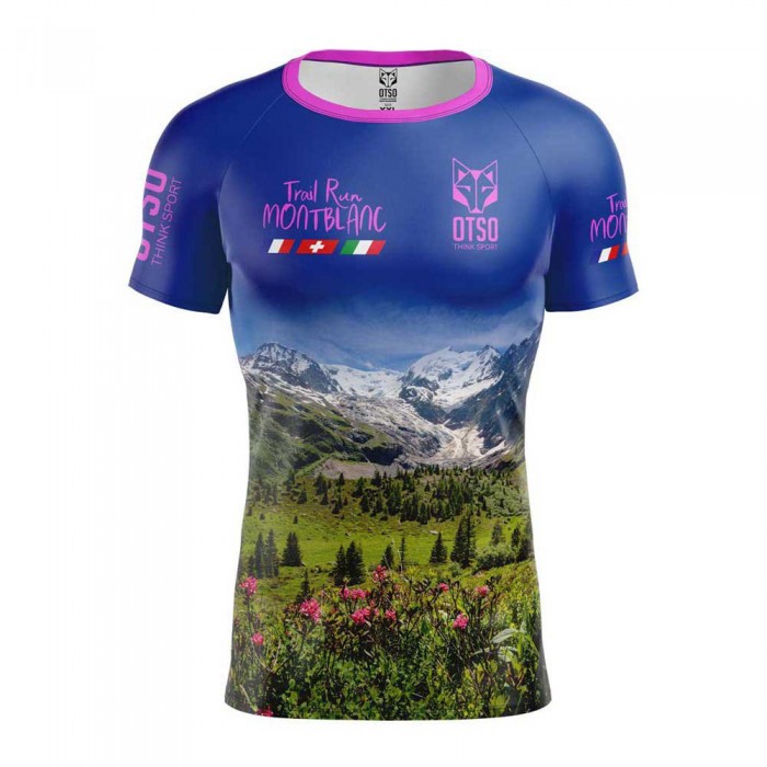 [해외]OTSO 반소매 티셔츠 트레일 Run Montblanc 2023 6140985113 Multicolour