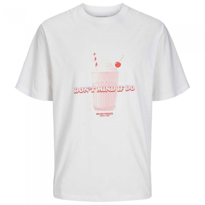 [해외]잭앤존스 반소매 티셔츠 Plasma 140920202 Bright White / Print Milkshake
