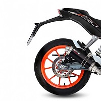 [해외]MIVV GP KTM 390 Duke 2013-16 KT.012.LXB 전체 배기 시스템 형식 승인 9141006674 Black