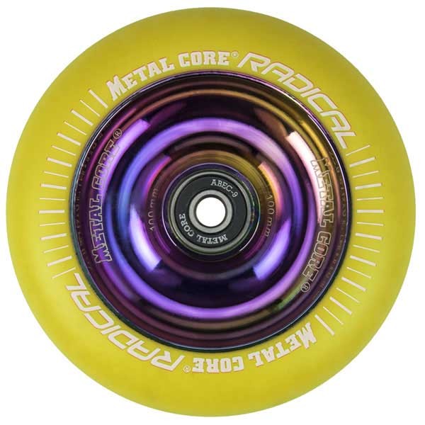 [해외]METAL CORE 바퀴 Radical 14136657484 Yellow / Rainbow Fluorescent