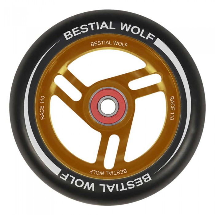 [해외]BESTIAL WOLF 바퀴 14139020478 Black/Orange 110mm