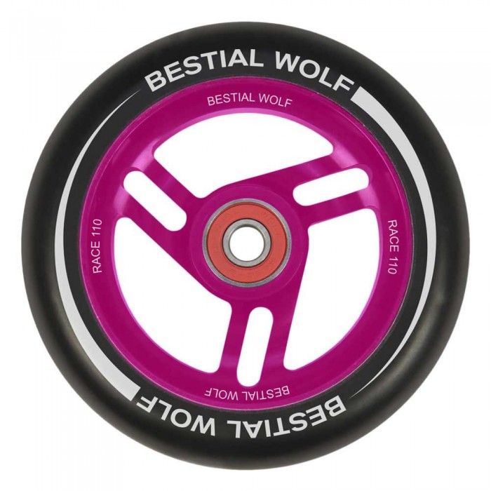 [해외]BESTIAL WOLF 바퀴 14139020479 Black/Pink 110mm