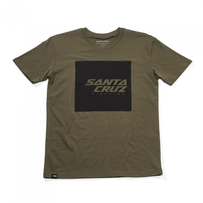 [해외]SANTA CRUZ BIKES 반소매 티셔츠 Squared Tee 1140969377 Olive