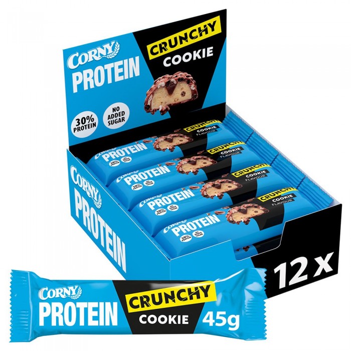 [해외]CORNY 45g 바삭바삭 쿠키 바 30% 단백질 함유 12 단위 4141010740 Multicolor