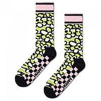 [해외]HAPPY SOCKS Flow Flower 크루 양말 140776527 Light Yellow