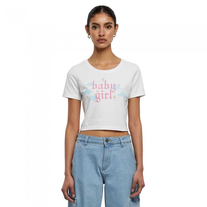 [해외]MISS TEE 반소매 티셔츠 Baby Girl Cropped 140973736 White