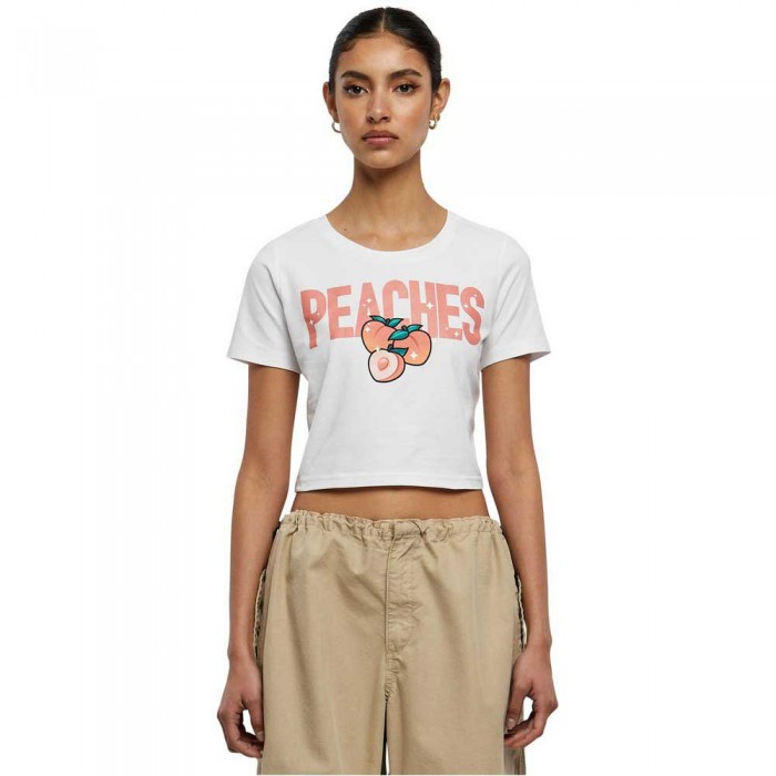 [해외]MISS TEE 반소매 티셔츠 Peaches Cropped 140974082 White