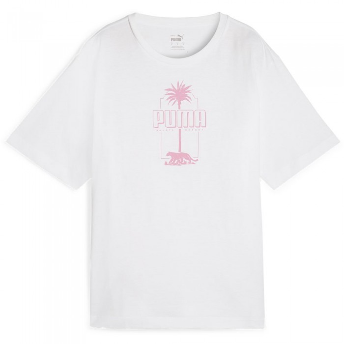 [해외]푸마 반소매 티셔츠 Ess+ Palm Resort 141020563 White