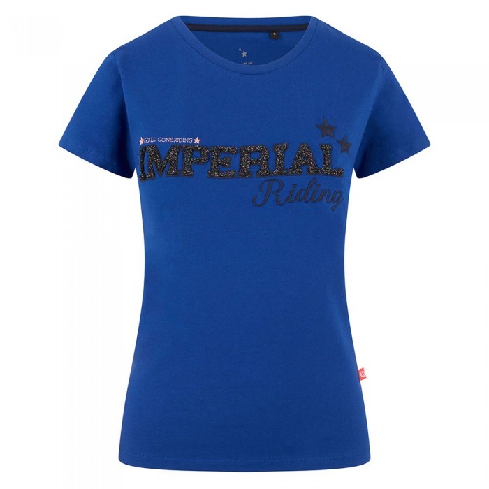 [해외]IMPERIAL RIDING 반소매 티셔츠 Fancy2 141037410 Cobaltblue